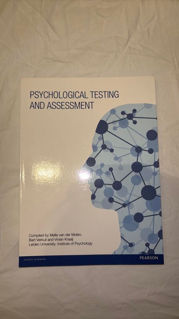 Psychological testing and assessment (Leiden University), Ophalen of Verzenden, Zo goed als nieuw