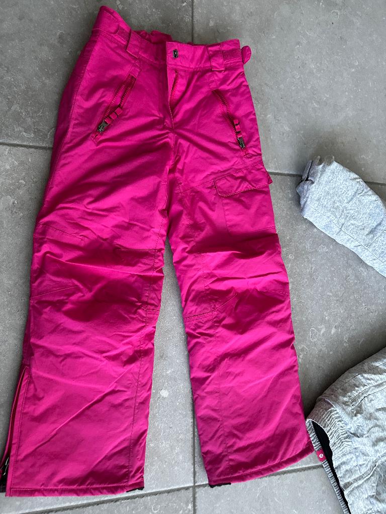Skibroek roze maat 140, Ophalen of Verzenden, Zo goed als nieuw, Meisje, Broek
