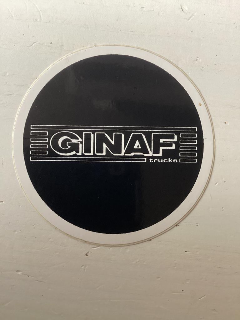 Sticker Ginaf Trucks, Verzenden, Zo goed als nieuw, Auto of Motor