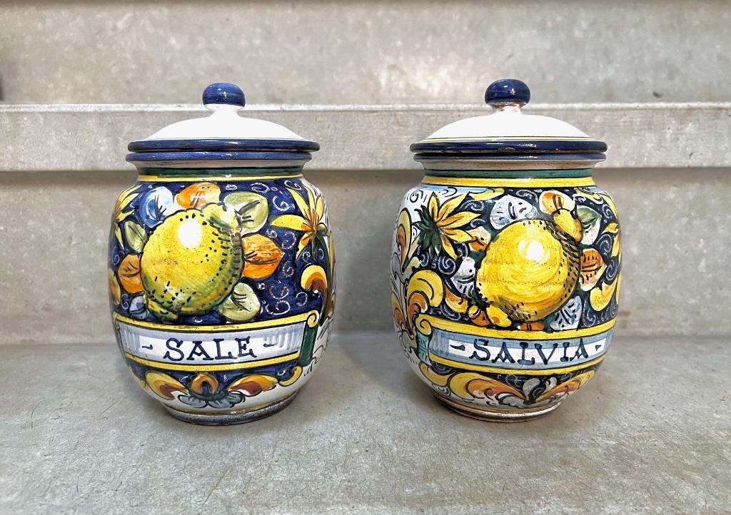 Italiaans keramiek, zeer decoratief, Blauw, Mediterraans, Ophalen of Verzenden, Zo goed als nieuw