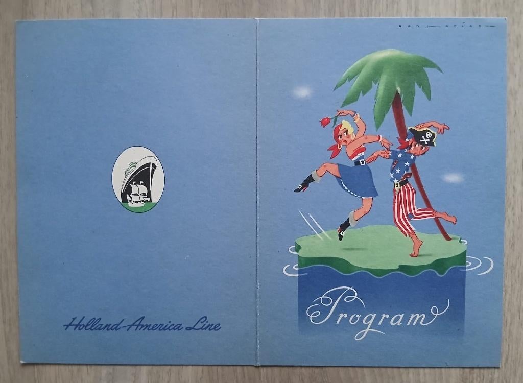 Holland-America Lijn. Program. s.s. Statendam. 1959., Verzenden, Gebruikt, Overige typen