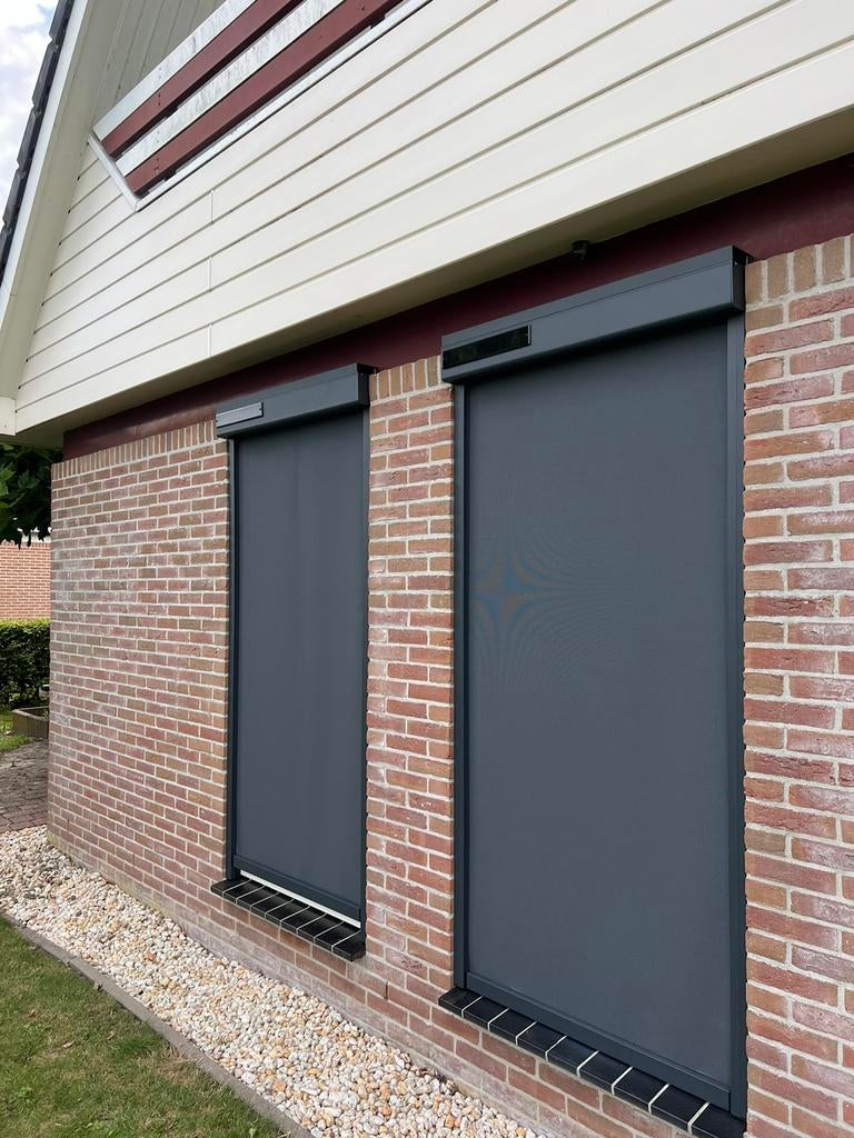 ZipScreen voor ramen en veranda, met solar oplossingen!, Ophalen of Verzenden, Nieuw, Elektrisch, Minder dan 150 cm