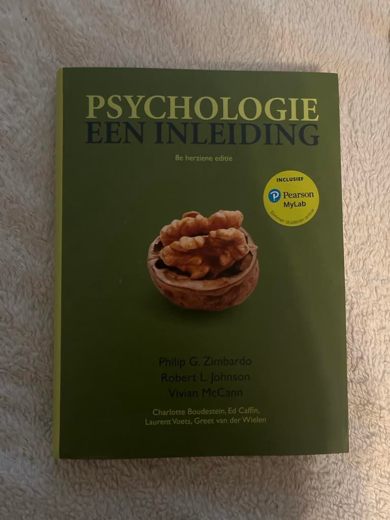 Psychologie: Een Inleiding - 8e Editie, Ophalen of Verzenden, Zo goed als nieuw, Overige onderwerpen