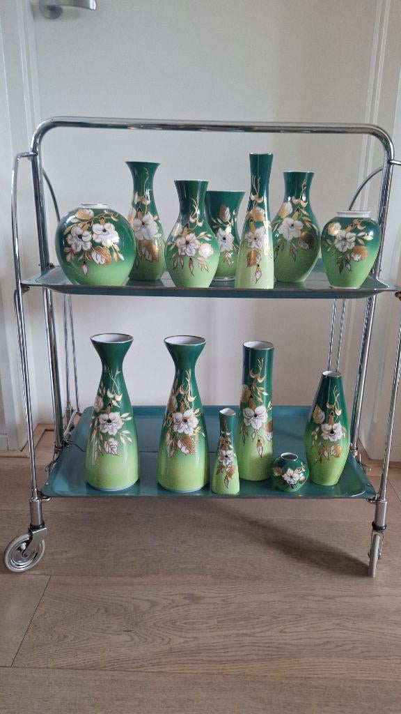 Unieke verzameling Wallendorf vazen(14 stuks), Antiek en Kunst, Antiek | Porselein, Ophalen of Verzenden