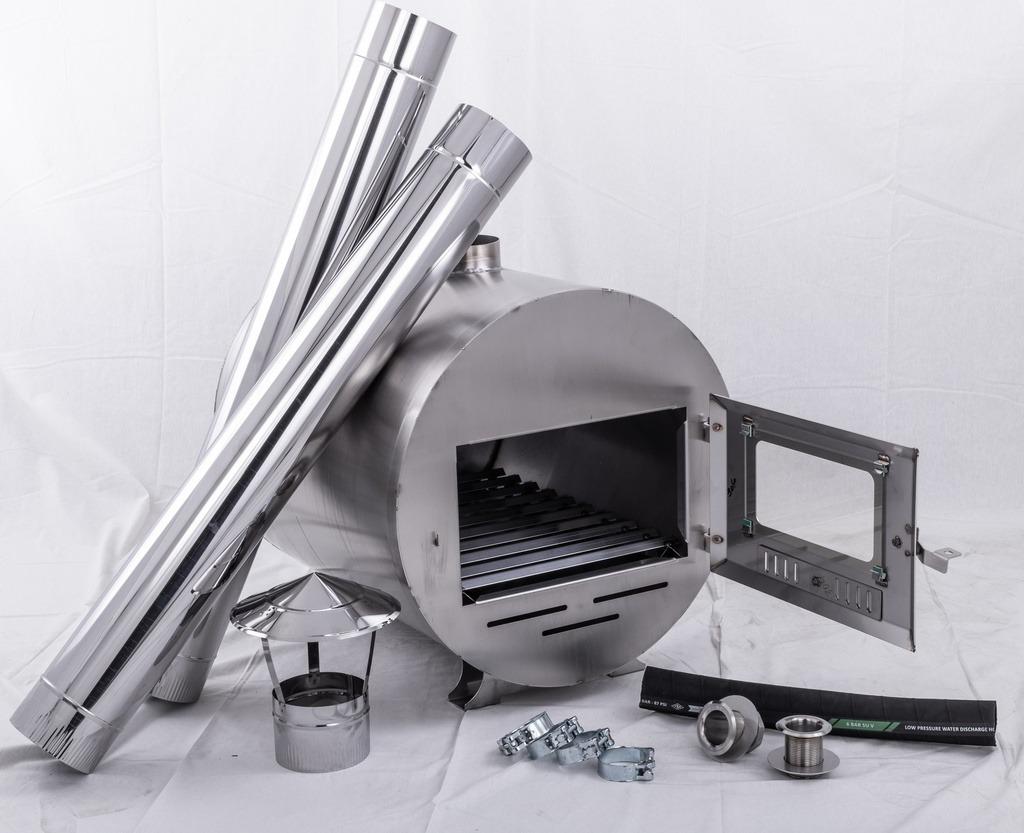 RVS/aluminium hottub/zwembad houtkachels voor bijverwarming, Ophalen, Nieuw, Kostedeweg 7 Vorden, Vast
