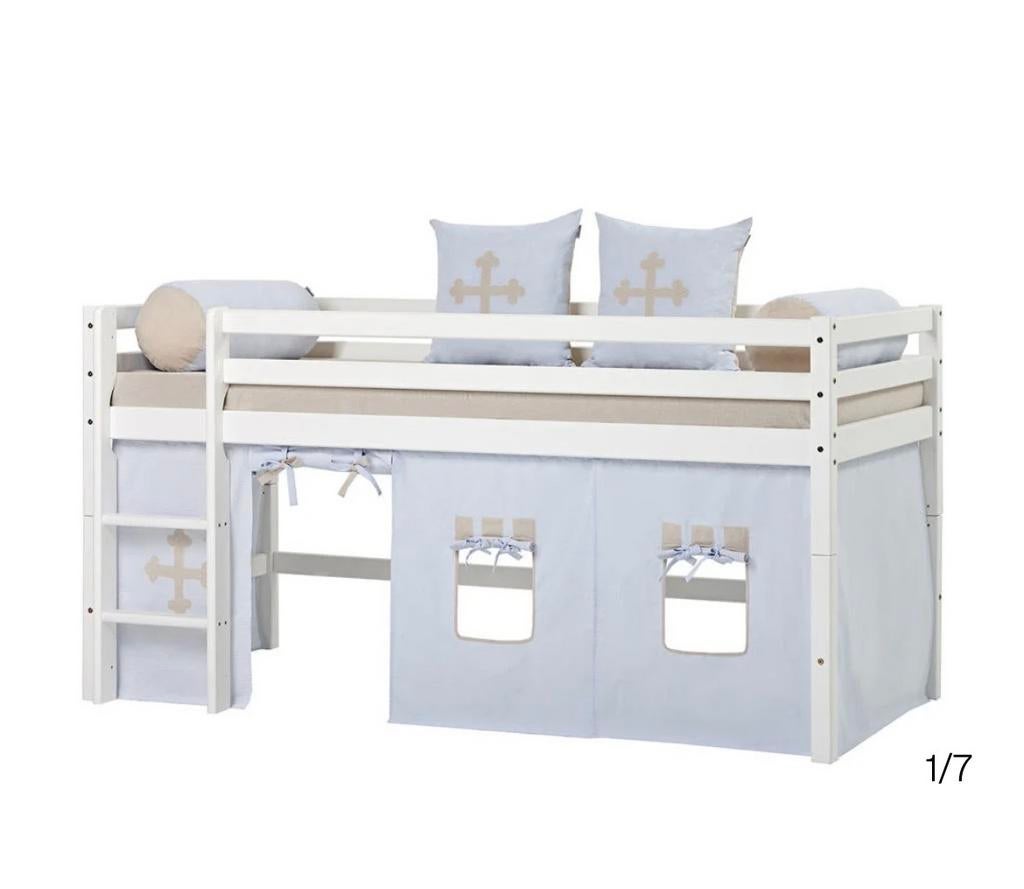 Gordijnen hoogslaper Hoppekids, nieuw, 90x200, Kinderen en Baby's, Kinderkamer | Bedden, Ophalen of Verzenden, Nieuw, 180 cm of meer