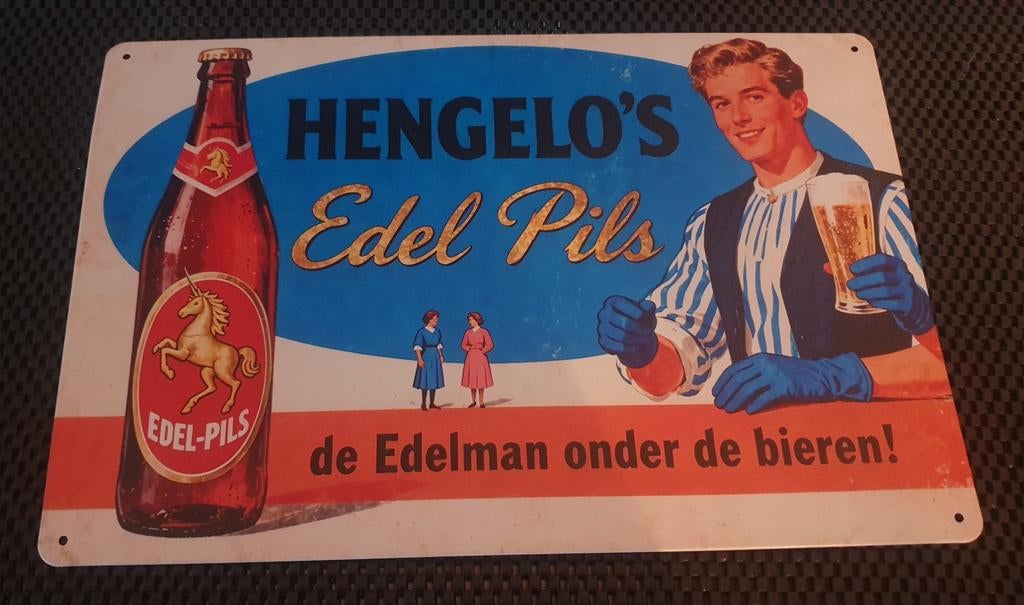 Edel Pils Wandbord - Mancave, Bar, Kroeg, Garage, Ophalen of Verzenden, Nieuw