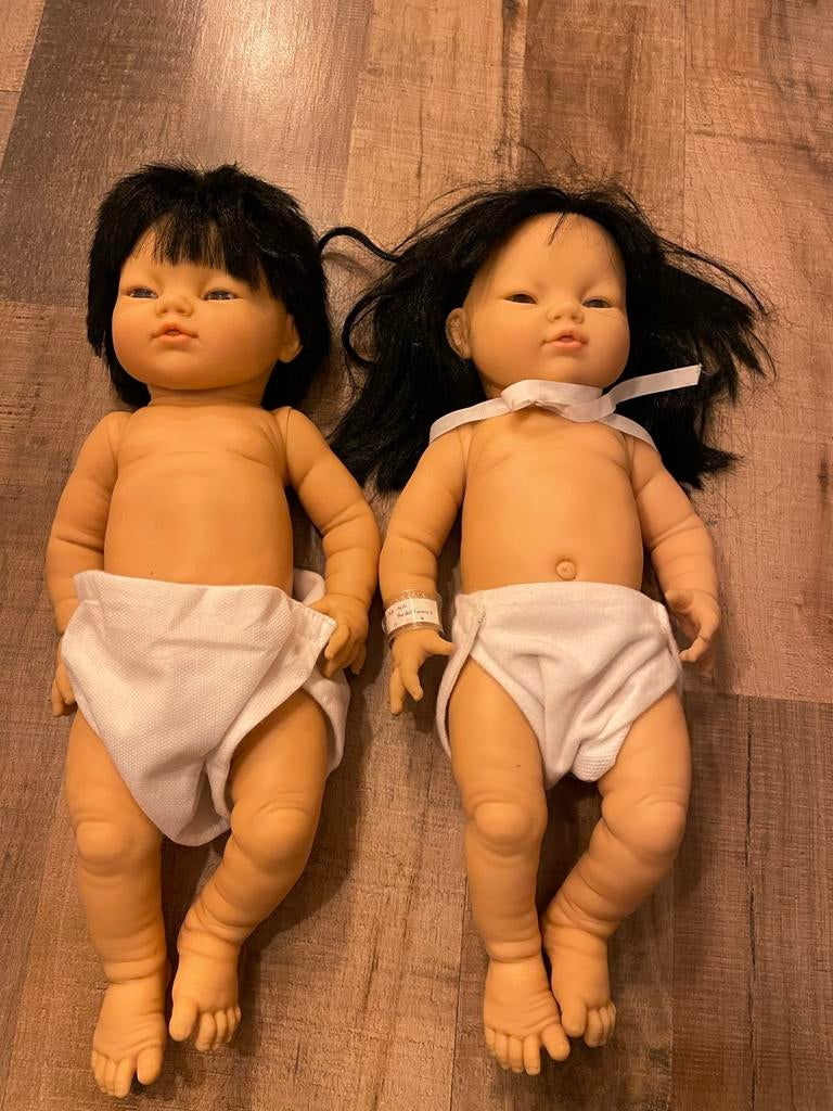 2 poppen van Doll Factory, Kinderen en Baby's, Speelgoed | Poppen, Ophalen of Verzenden, Gebruikt, Babypop