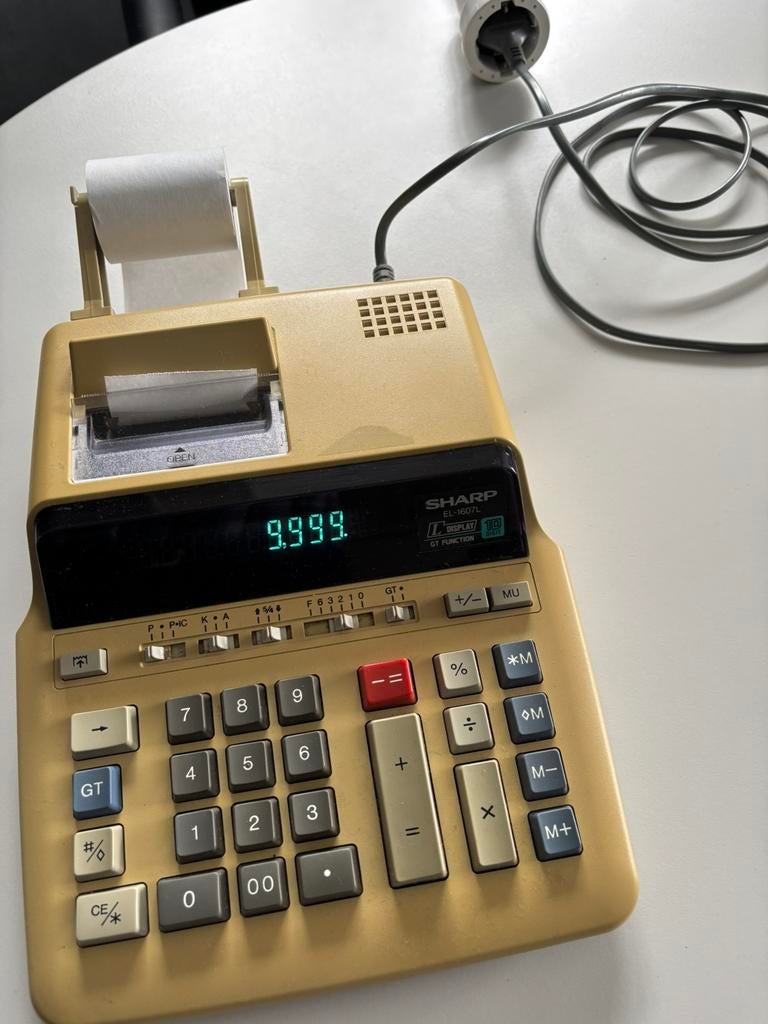 Sharp EL-1607L rekenmachine, Diversen, Ophalen of Verzenden, Gebruikt