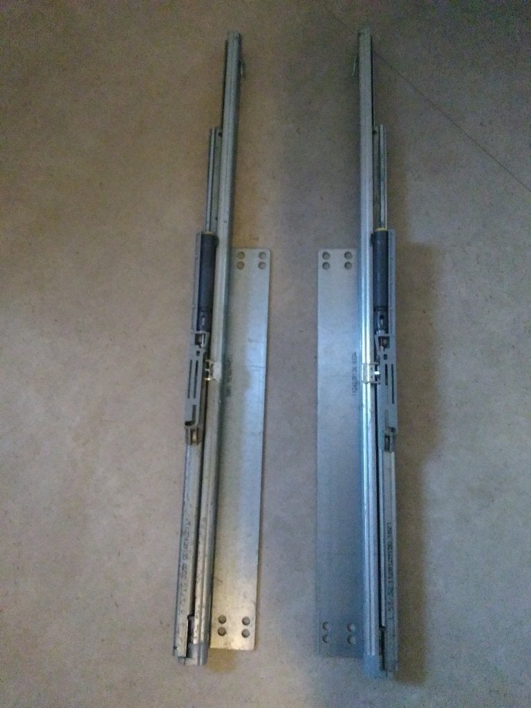 10 paar ladegeleiders met soft close, Ophalen, 250 mm of meer