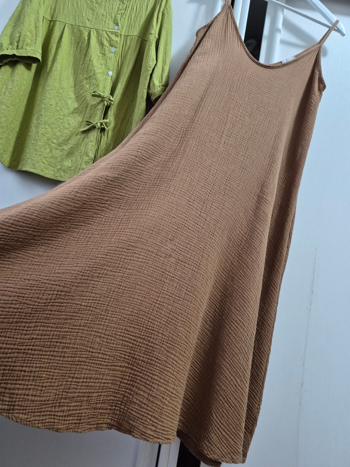 chocolade bruine lange jurk xl hydrofiel tetra cotton boho, Kleding | Dames, Bruin, Maat 46/48 (XL) of groter, Moda italia, Ophalen of Verzenden