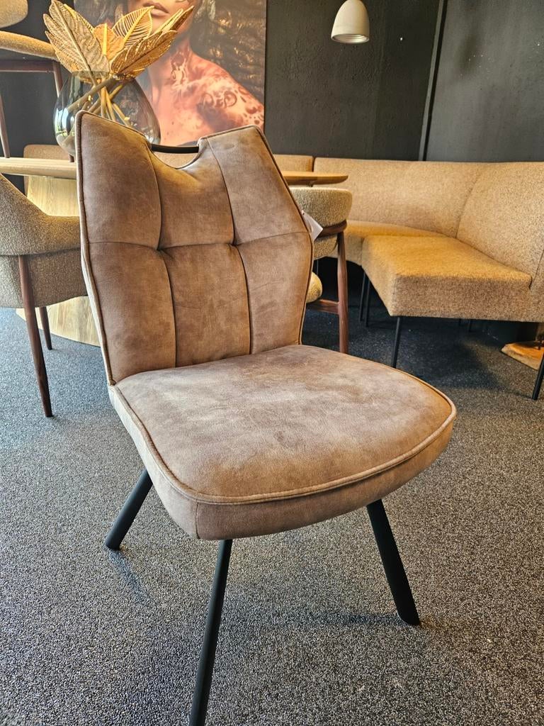 Stoel mabel zonder armleuning velours en handvat, Ophalen of Verzenden, Nieuw, Overige kleuren, Vijf, Zes of meer stoelen