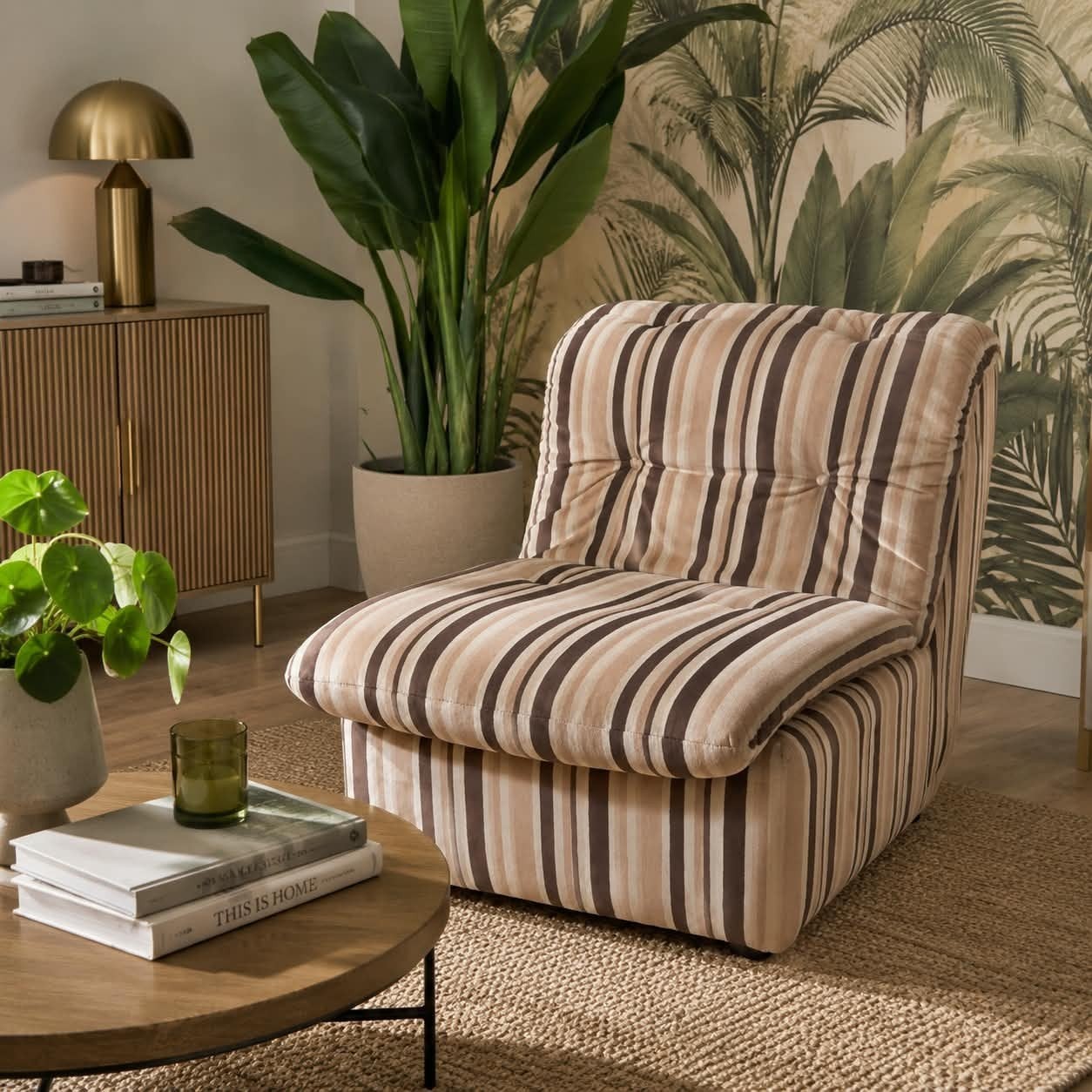 Lucky Vintage loungers modulair zitelement fauteuil, ., Vintage, 75 tot 100 cm, Ophalen of Verzenden