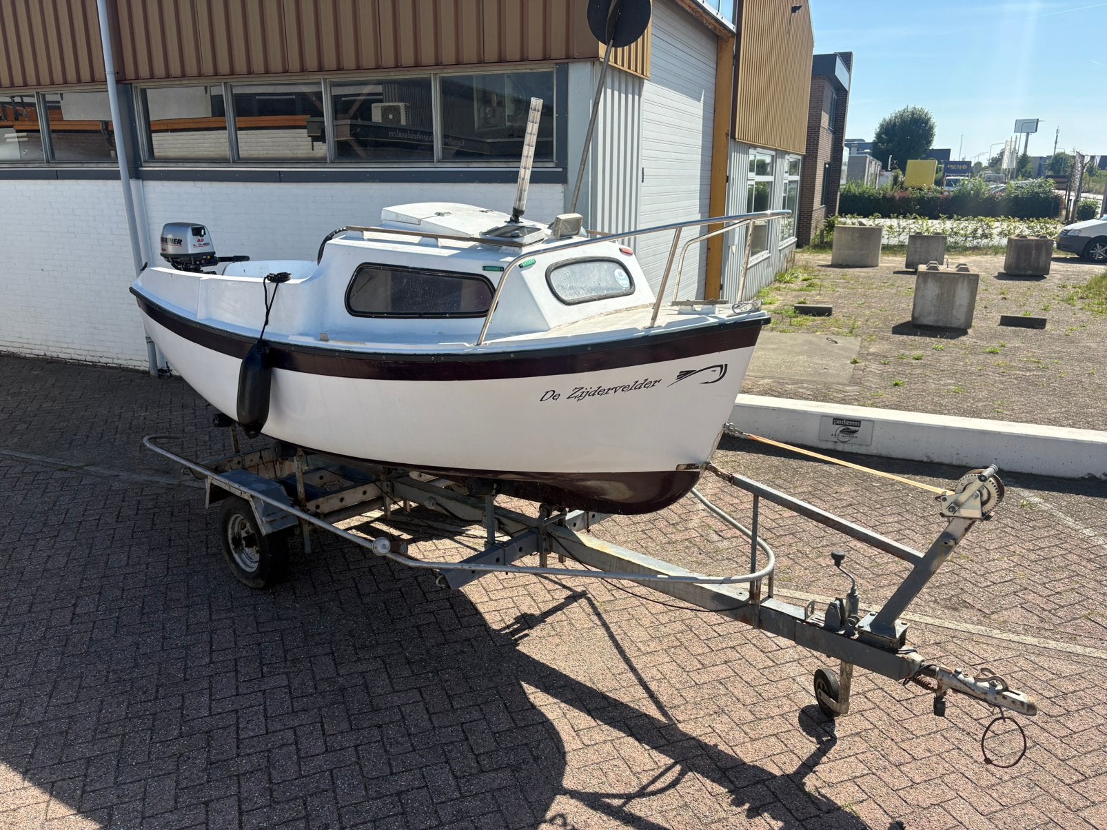 Orkney Vis kajuit boot met Mariner 5 pk 4 takt en trailer, Ophalen, Overige merken, Gebruikt, Tot 10 pk
