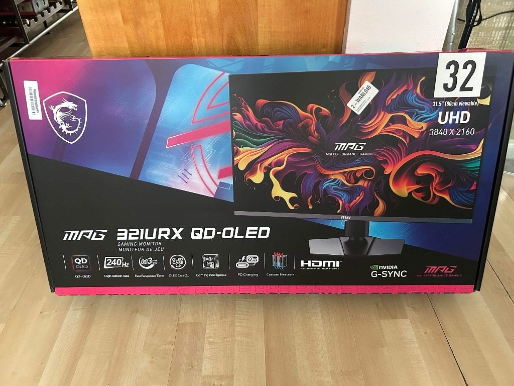 MSI MPG 321URX QD-OLED 32" - 4K - 240Hz, Gaming, MSI, Overige typen, 201 Hz of meer