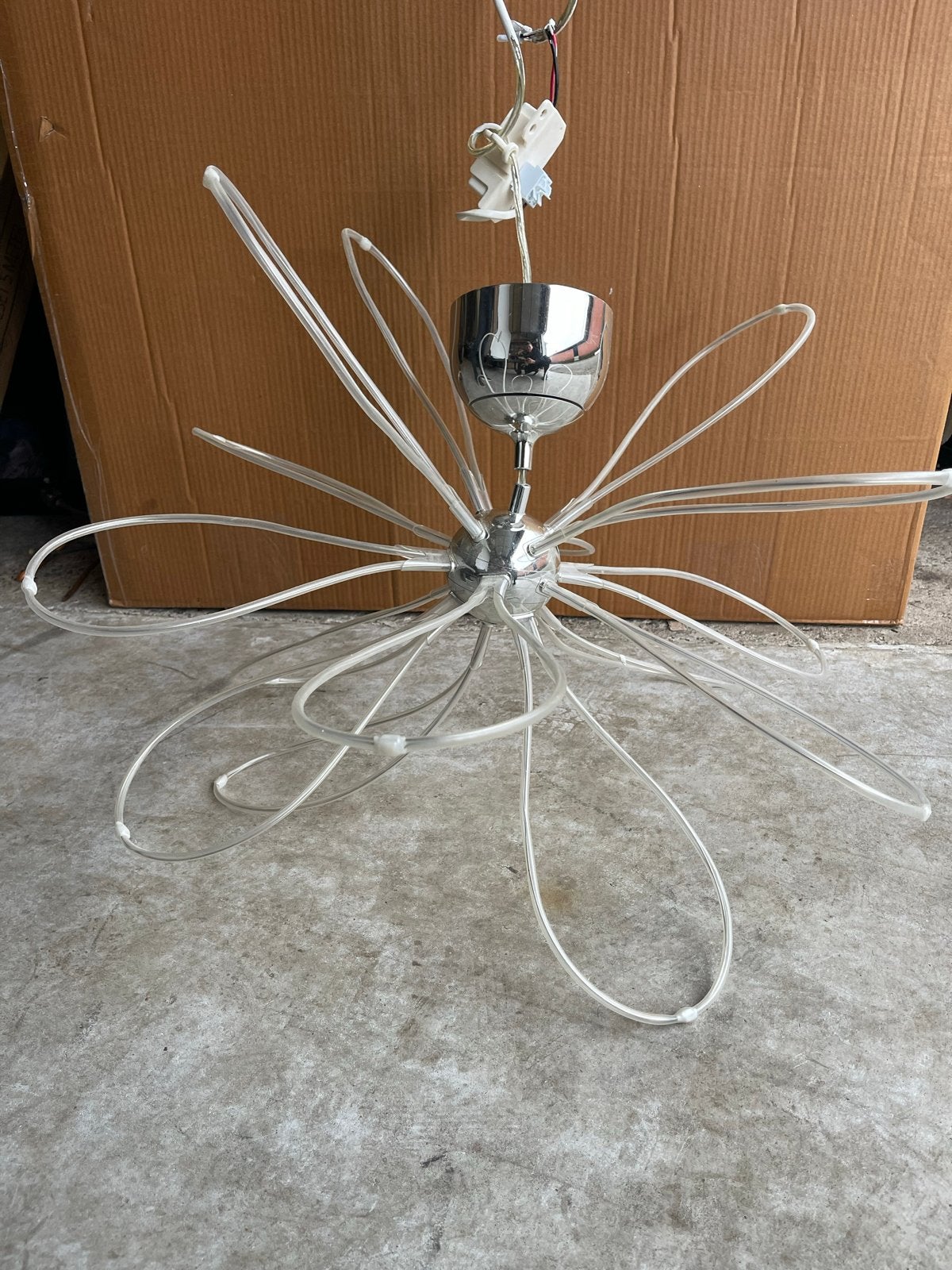 IKEA Kroby hanglamp - Bloem design, Huis en Inrichting, Ophalen, Gebruikt, Kunststof, Overige fittingen