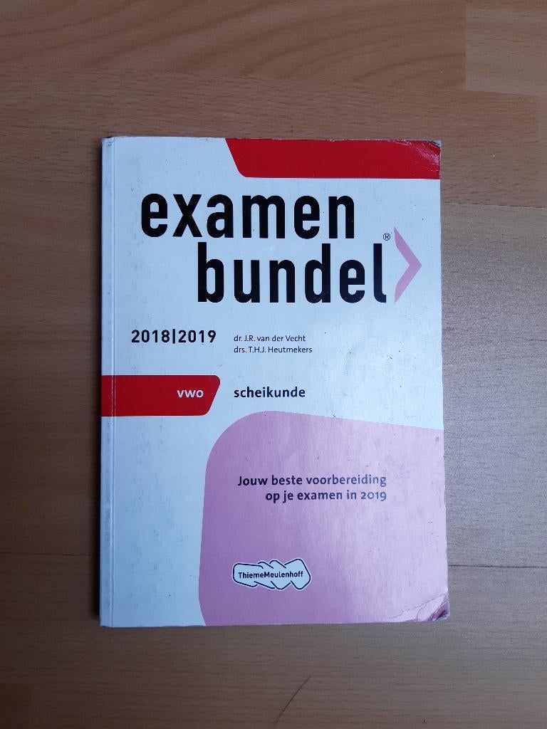 Examenbundel Scheikunde 2018/2019, VWO, Scheikunde, ThiemeMeulenhoff, Ophalen