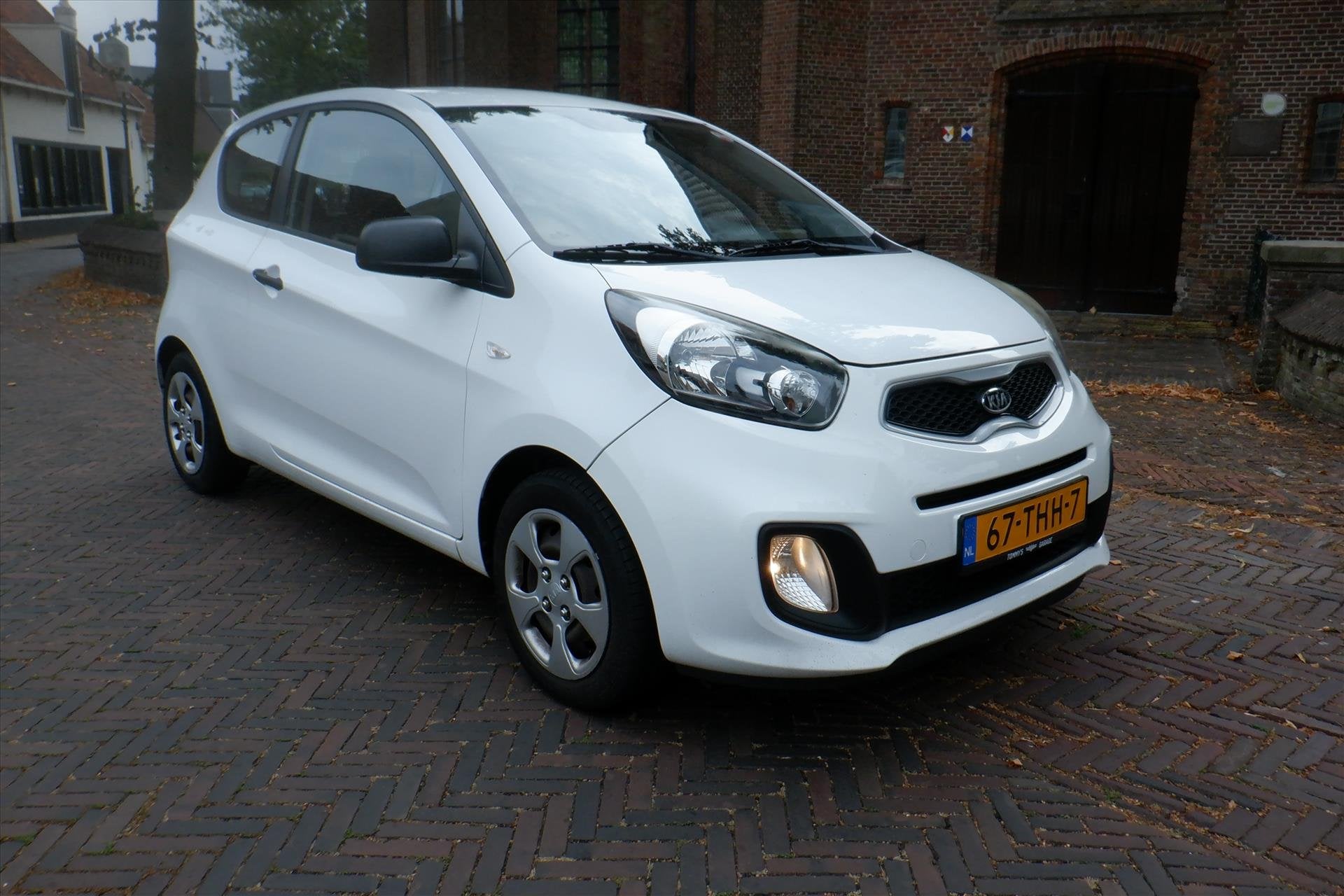 Kia Picanto 1.0 CVVT 3-DRS, Euro 5, Stof, Gebruikt, Zwart