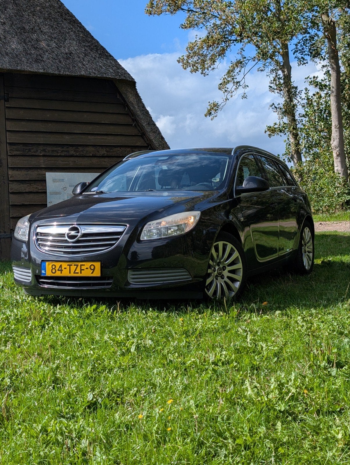 Opel Insignia Sports Tourer 2.0 Turbo 220 pk Automaat 149km, Auto's, 1998 cc, Stof, Zwart, 4 cilinders