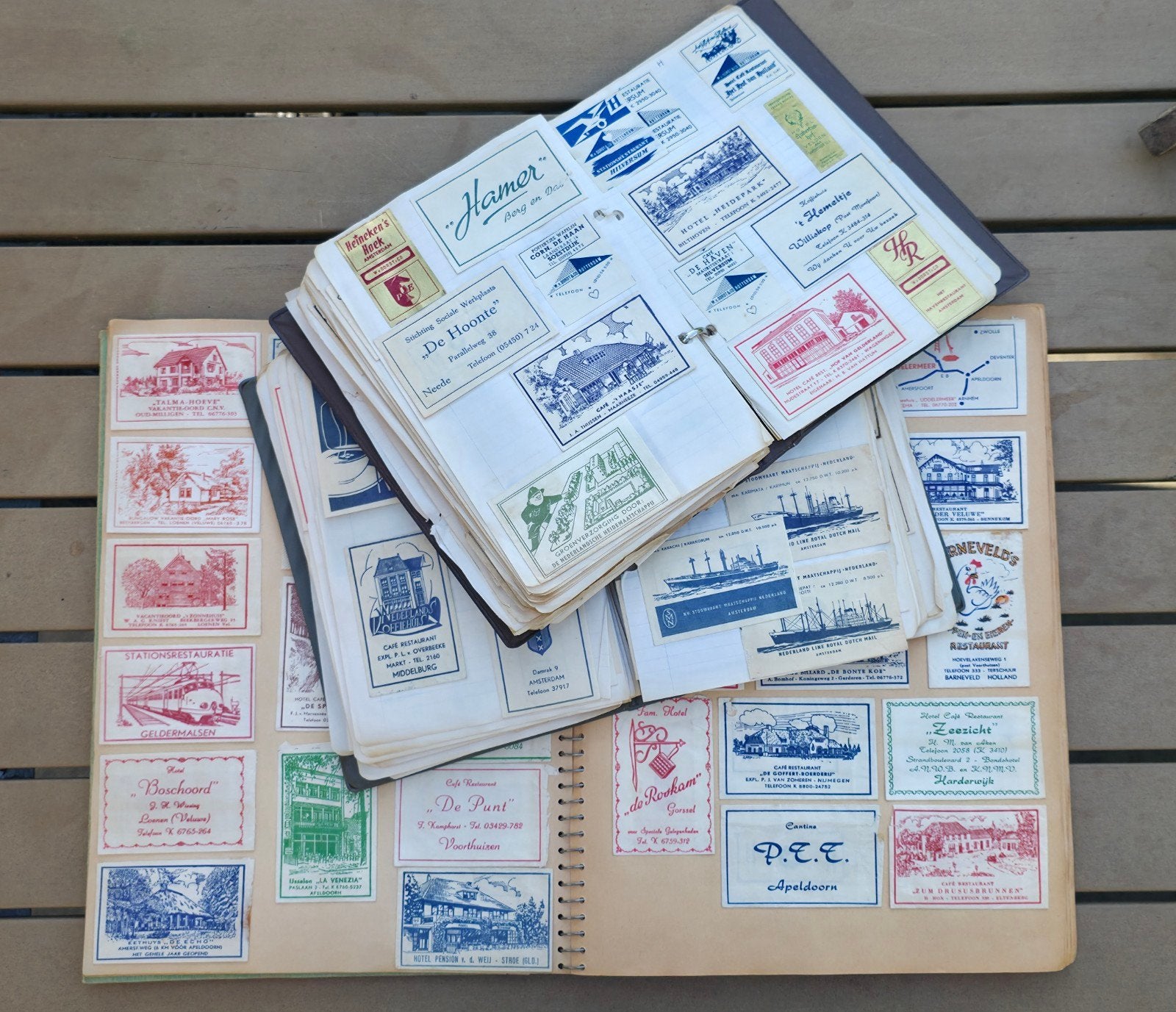 Verzameling van 3 albums vintage suikerzakjes, Ophalen of Verzenden, Gebruikt