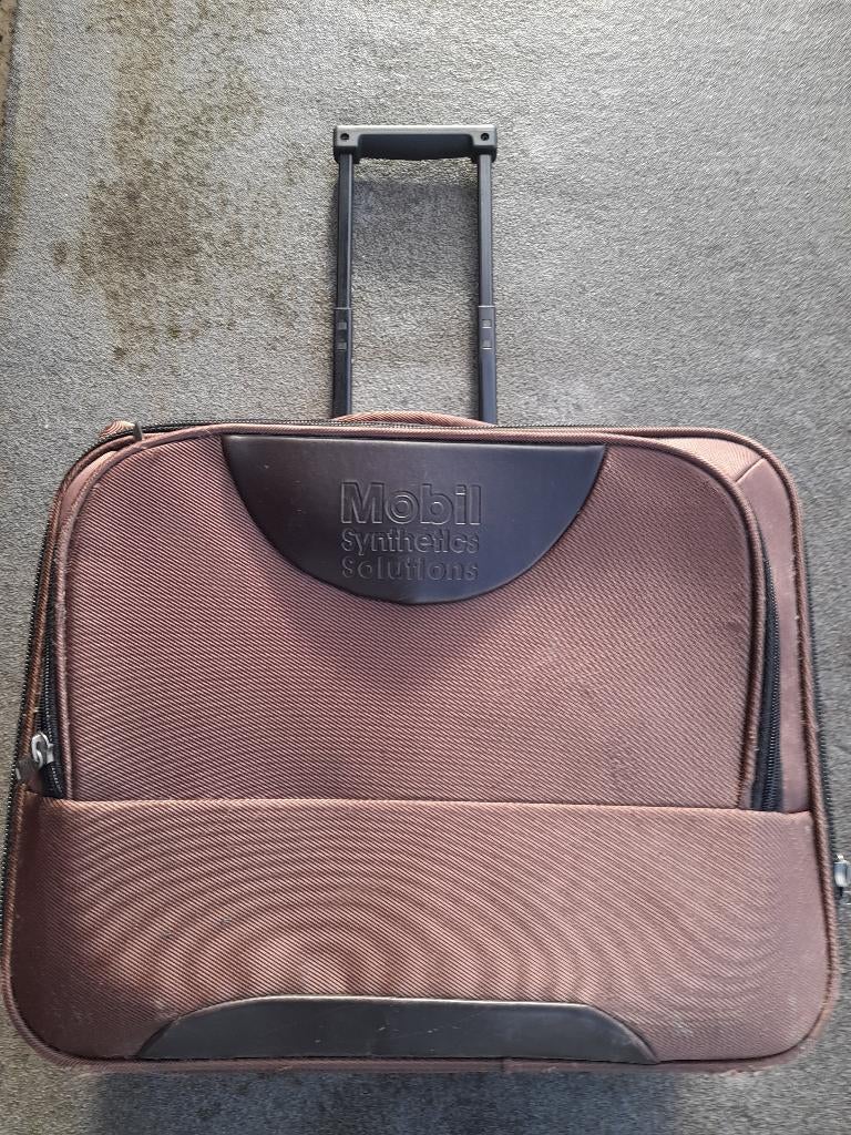 Roodbruin Trolly laptoptas, Computers en Software, Laptoptassen, Ophalen, Gebruikt, Trolleytas