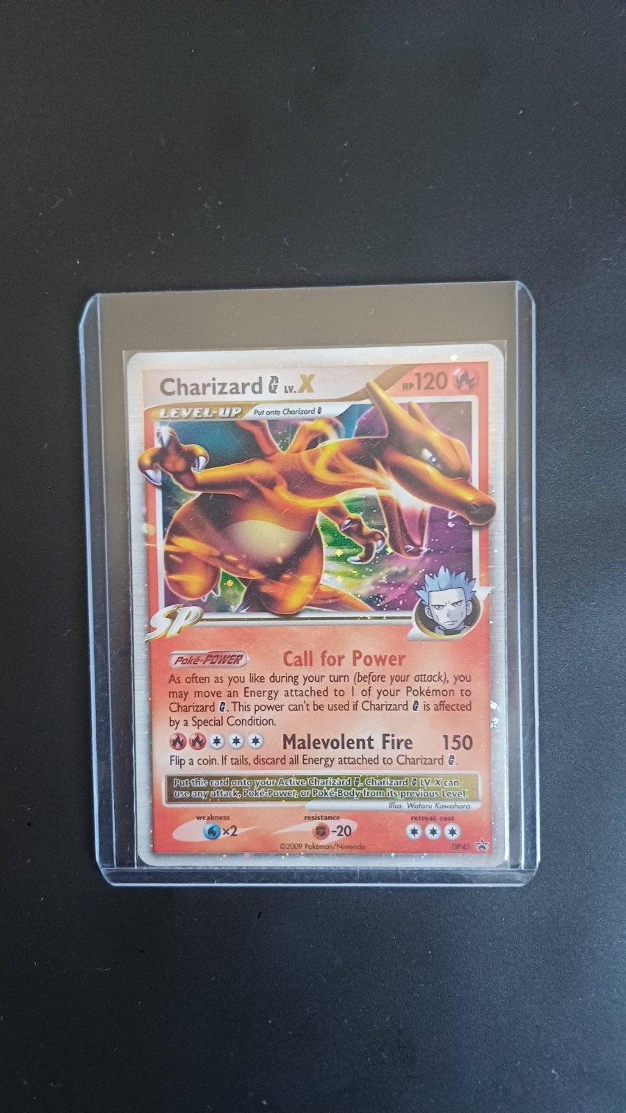 Charizard G Lv.X Promo Kaart (2009) - SP45, Ophalen of Verzenden, Zo goed als nieuw, Losse kaart, Foil