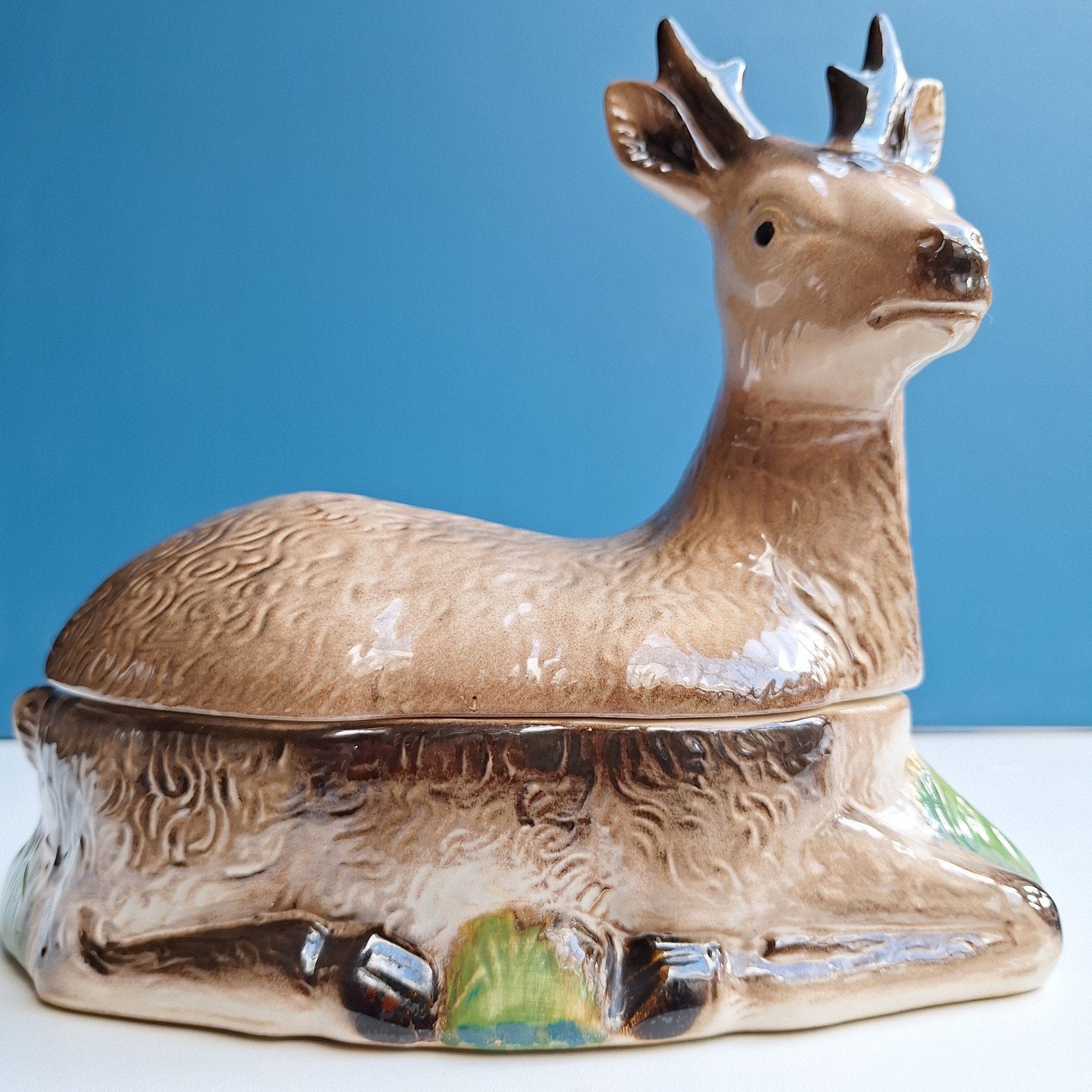 Michel Caugant Aardewerk Terrine Hert, Antiek en Kunst, Antiek | Keramiek en Aardewerk, Ophalen of Verzenden