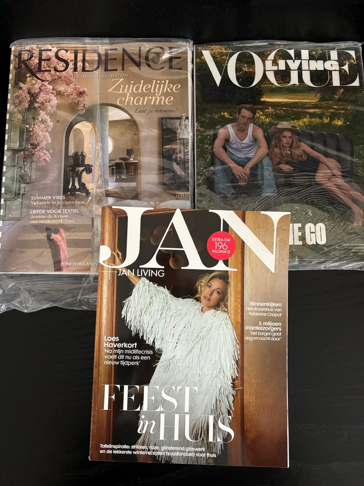 Woonbladen: Residence, Vogue Living, JAN Living, Boeken, Tijdschriften en Kranten, Ophalen of Verzenden, Nieuw, Glossy