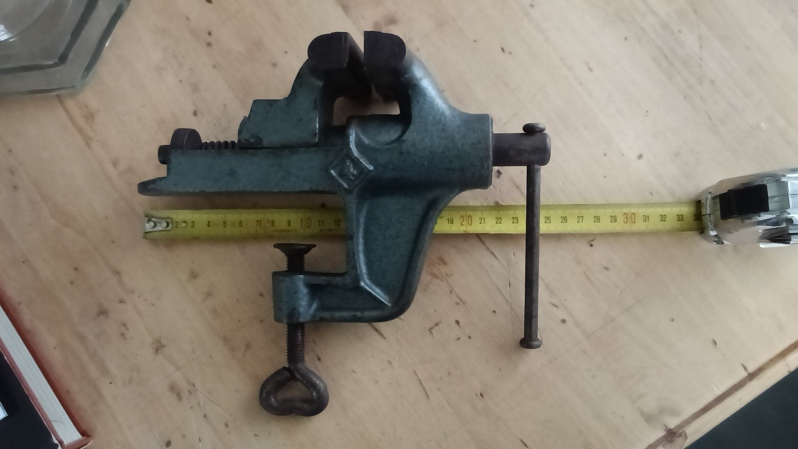 Bankschroef No.4 . Gebruikt maar functioneel., Ophalen of Verzenden