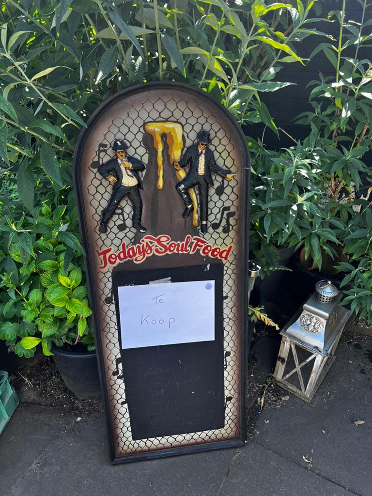Reclame bord. Bleusbrothers, Ophalen of Verzenden, Zo goed als nieuw, Reclamebord