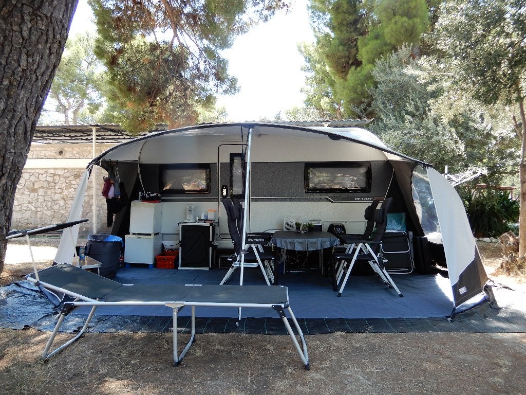 Te koop Unico Verona Luifel voor caravan 460, Caravans en Kamperen, Ophalen, Zo goed als nieuw