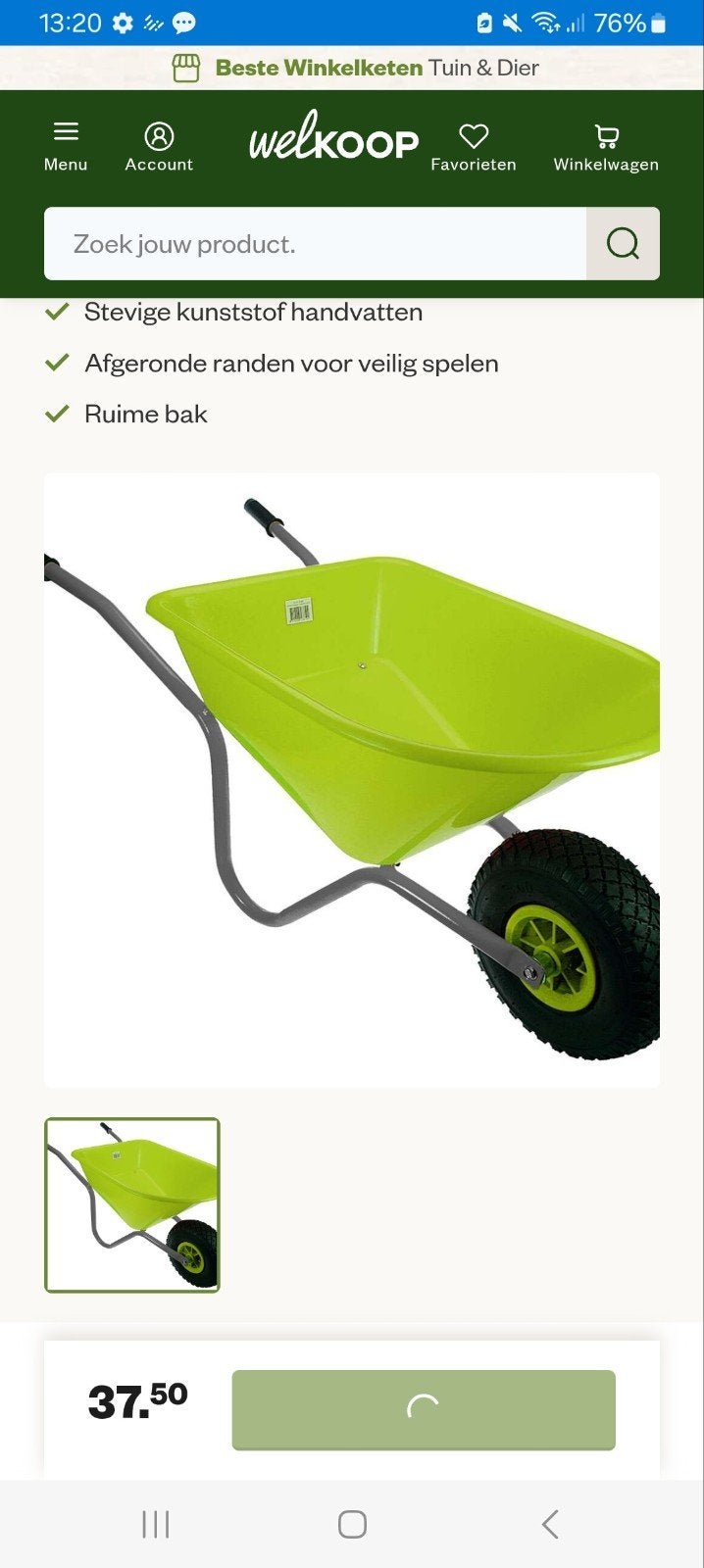 kruiwagen kinderen, Ophalen, Zo goed als nieuw, Welkoop