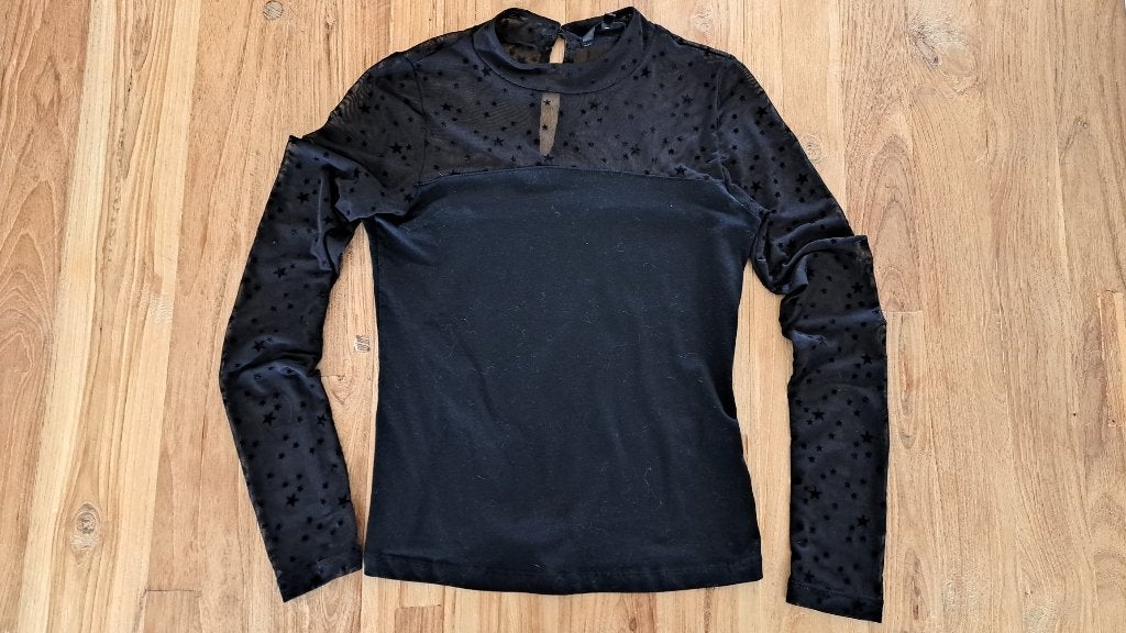 Zwarte Coolcat longsleeve, Ophalen of Verzenden, Zo goed als nieuw, Meisje, Shirt of Longsleeve