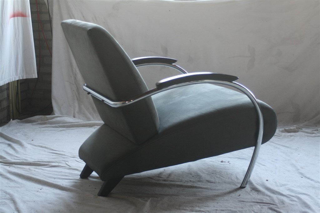Originele Jan des Bouvrie Alcantara Gelderland 5470 Fauteuil, Ophalen, Minder dan 75 cm, Zo goed als nieuw, Stof