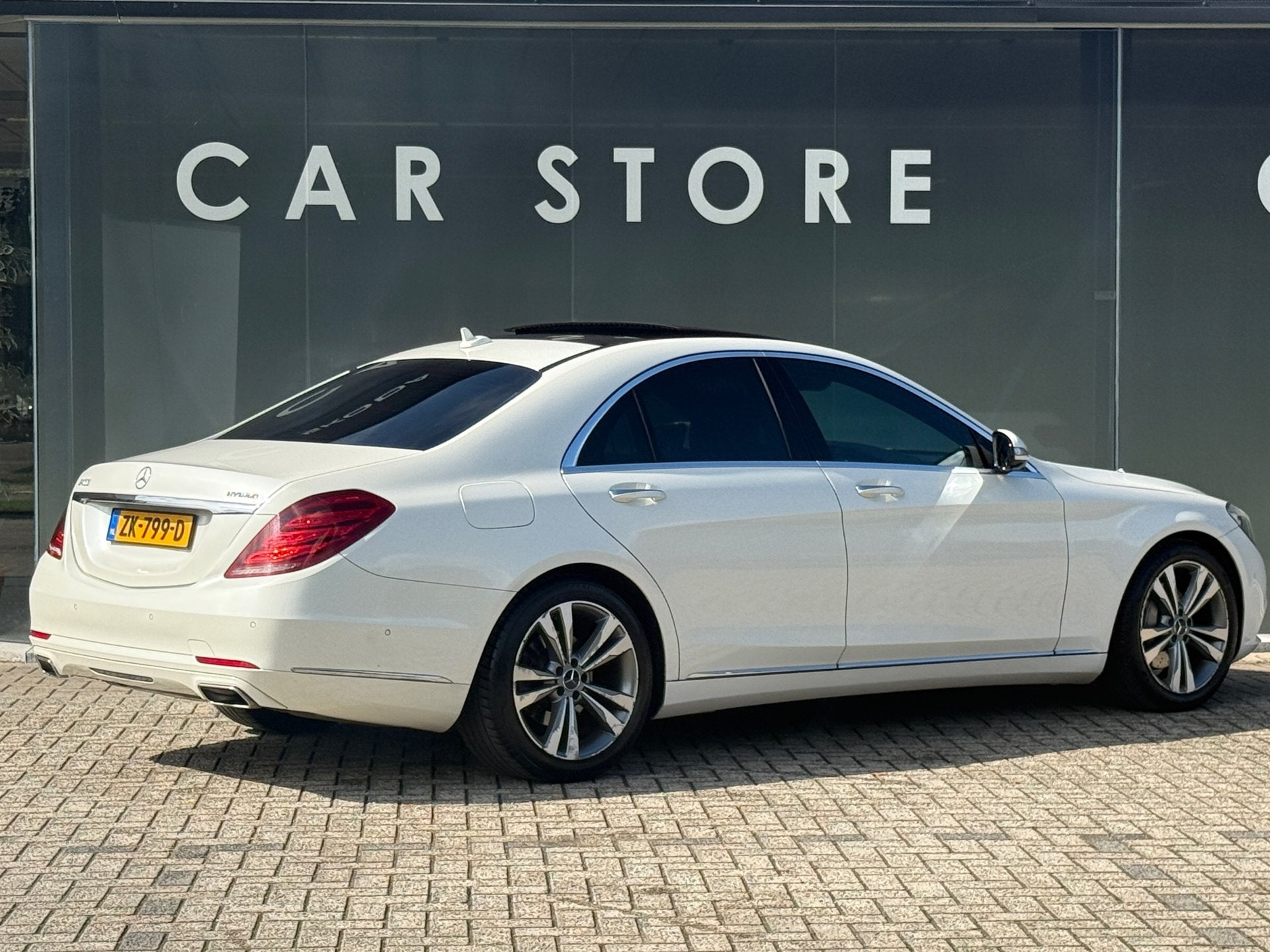 Mercedes-Benz S-klasse 400 HYBRID Prestige Plus, Auto's, Automaat, Gebruikt, Euro 6, Wit