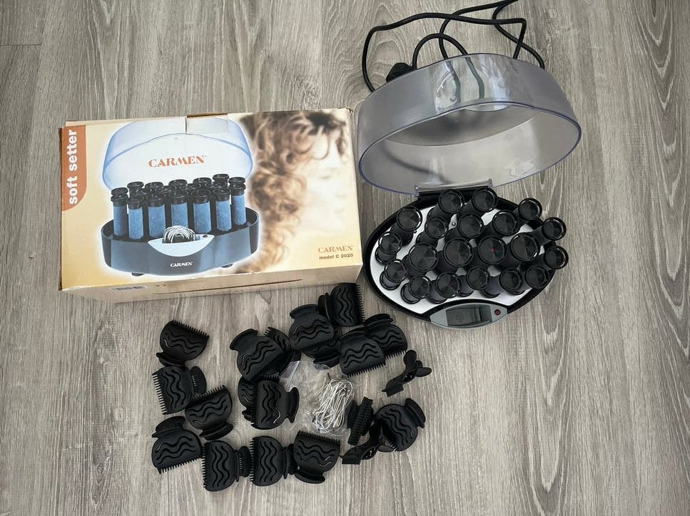 Carmen Soft Setter krulset met 20 rollers en clips, Ophalen of Verzenden, Gebruikt, Haarverzorging