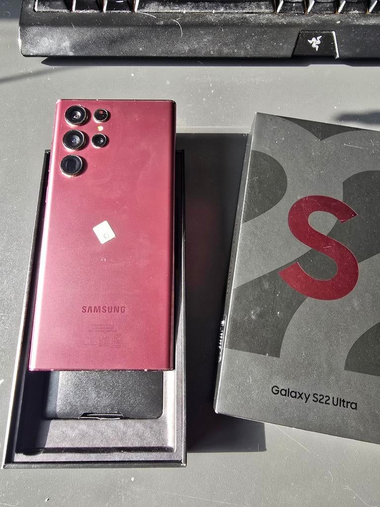 Samsung Galaxy S22 Ultra, Gebruikt, Paars, Ophalen of Verzenden, Galaxy S22