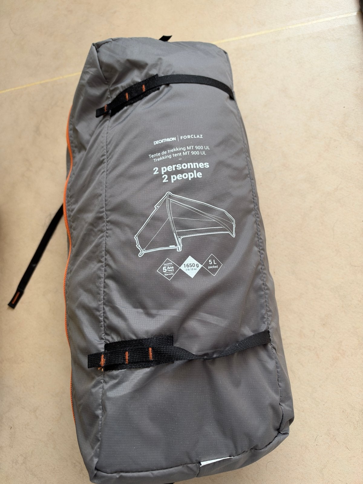 Decathlon Forclaz MT900 UL Ultralichte Trekking Tent, Ophalen of Verzenden, Zo goed als nieuw, Tot en met 2