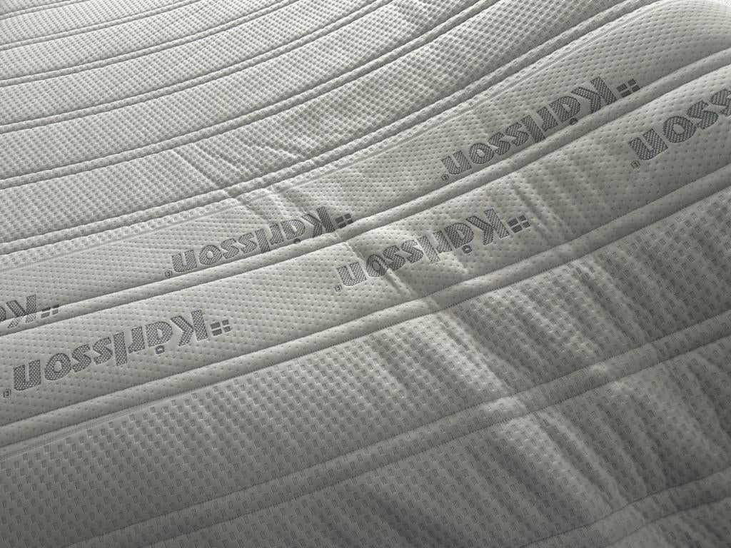 Boxspring antraciet met topper matras 180x200- Zeer goede s, Tweepersoons, Ophalen of Verzenden, Zo goed als nieuw, 180 cm