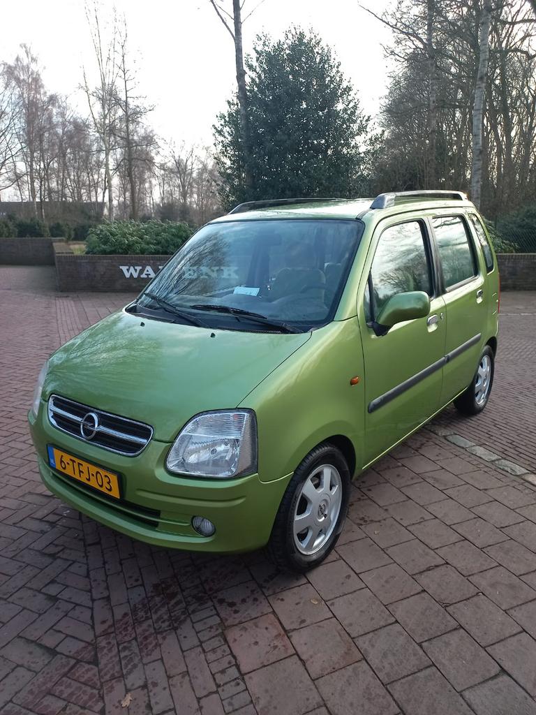 Opel agila bj 2003 Groen airco 1.2 benzine, 1199 cc, Stationwagon, Handgeschakeld, Particulier