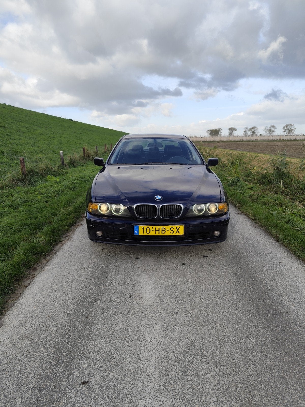 BMW 5-Serie 2.5 I 525 AUT 2001 Blauw, Auto's, Automaat, Achterwielaandrijving, Sedan, 750 kg