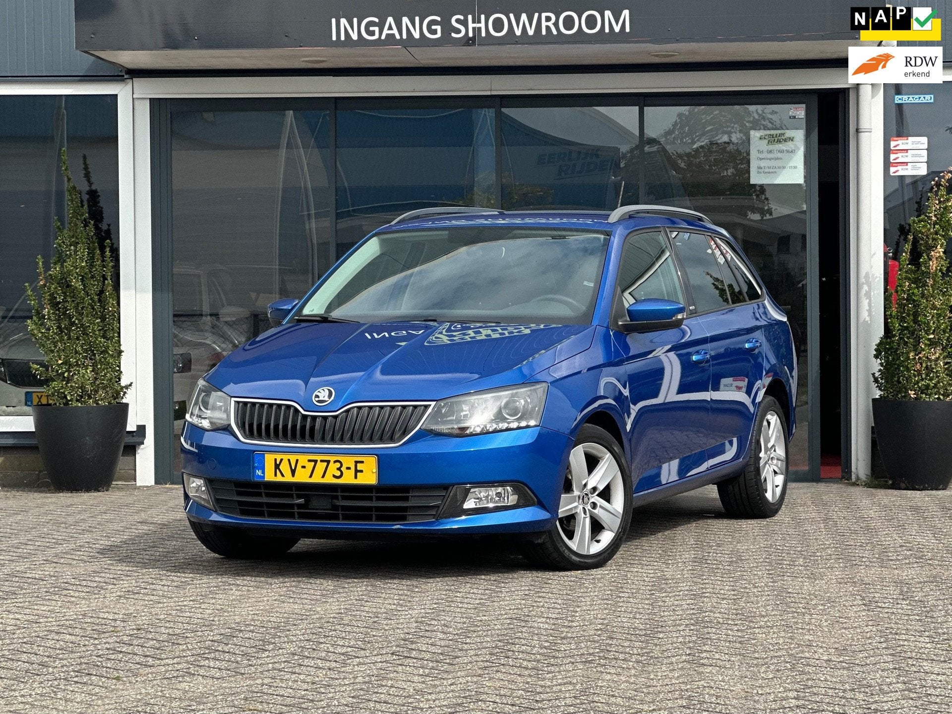 Skoda Fabia Combi 1.2 TSI JOY|Uitstekende staat|Nwe Apk, Dealer onderhouden, Euro 6, 4 cilinders, Blauw