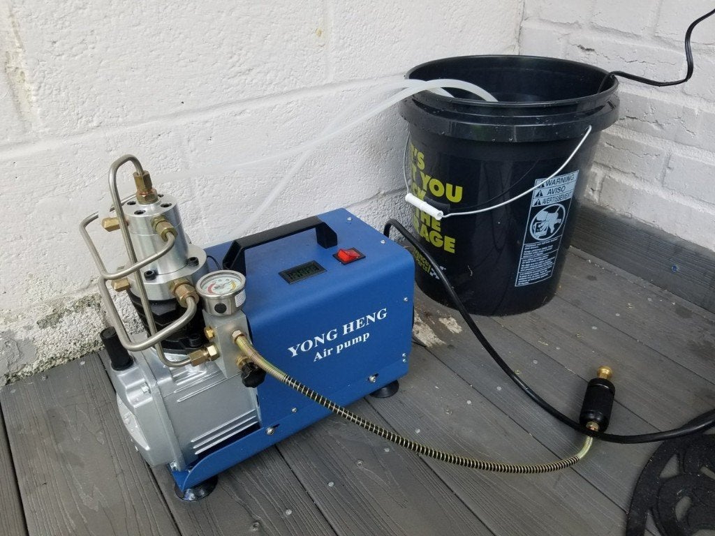PCP Compressor Instelbare druk Aut-Stop & Alarm 300 Bar 1x g, Ophalen of Verzenden, Zo goed als nieuw