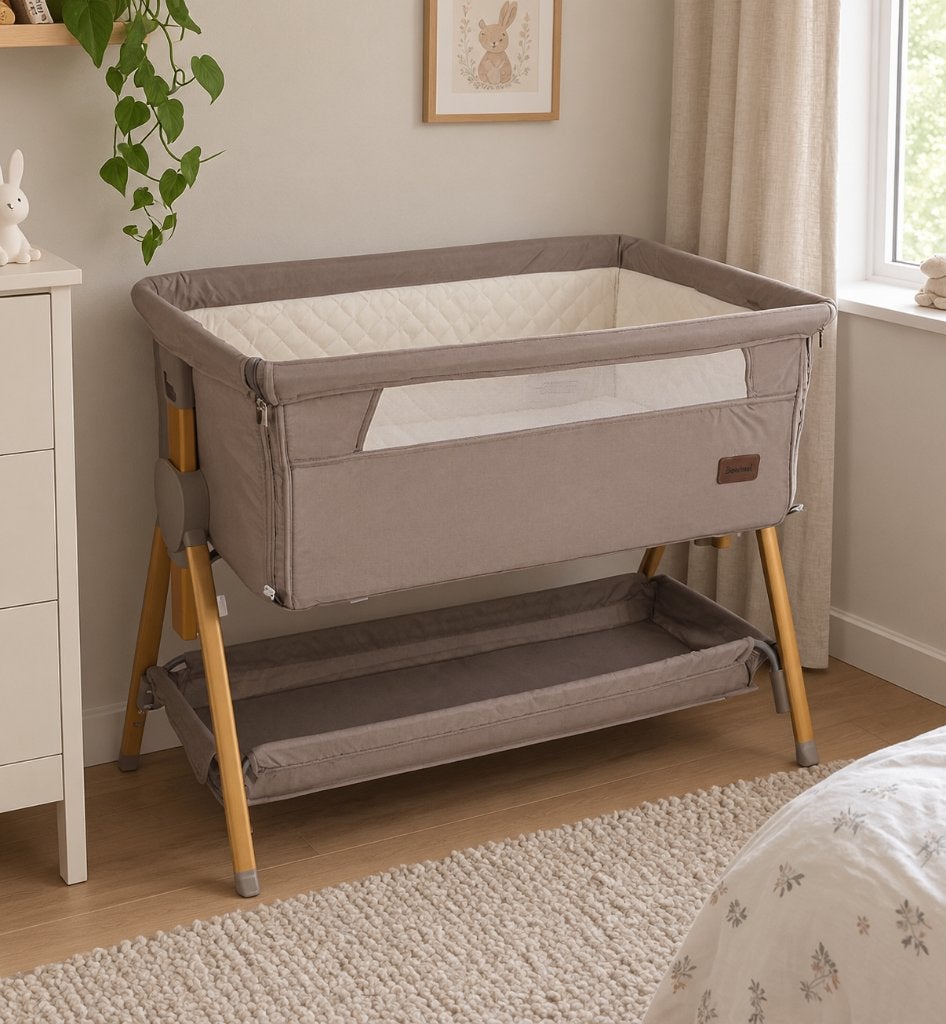 Baninni co-sleeper (Elia Nina’s taupe met matras), Ophalen, Zo goed als nieuw