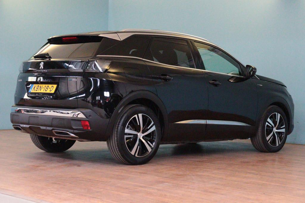 Peugeot 3008 1.6 HYbrid 225 GT | NAVI / APPCONNECT | CAMERA, Auto's, Peugeot, Euro 6, Zwart, Plug-in hybride, Bedrijf