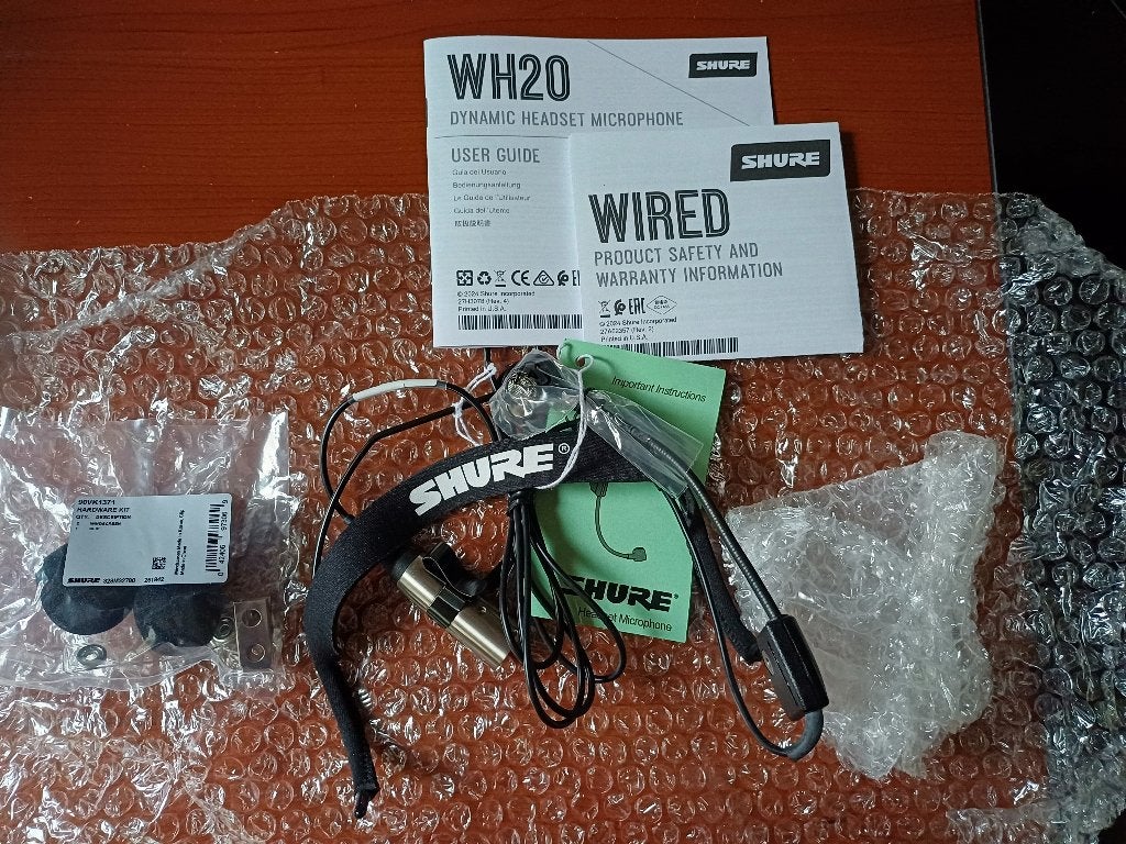 Shure WH20XLR dynamische headset microfoon, Muziek en Instrumenten, Ophalen of Verzenden, Nieuw, Overige typen