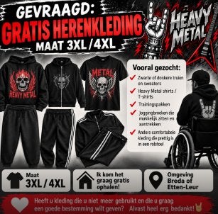 GEVRAAGD: GRATIS HERENKLEDING MAAT 3XL/4XL, Ophalen, Gedragen, Maat 56/58 (XL)