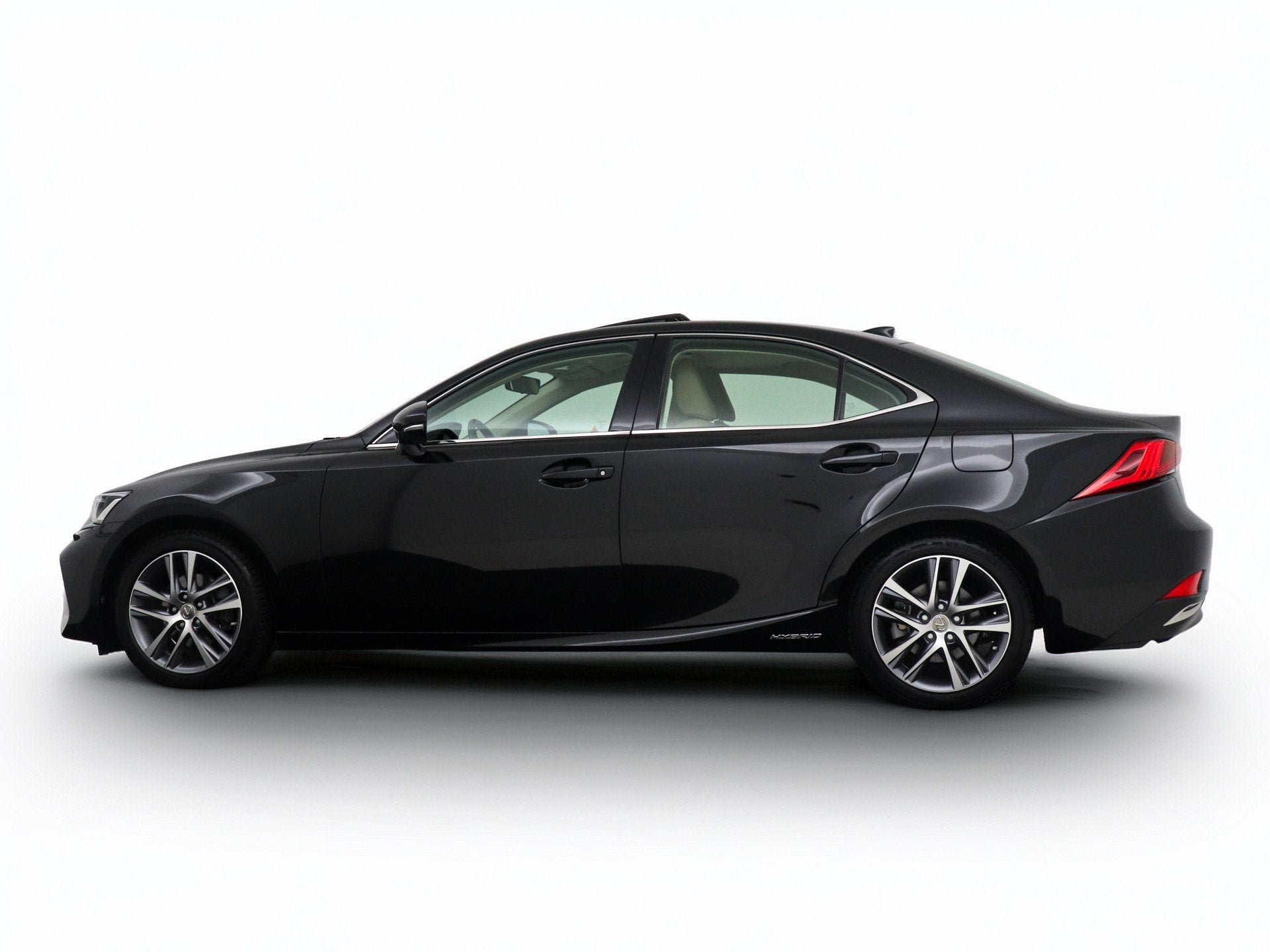 Lexus IS 300h Luxury Line | Schuif/Kantel Dak | Lederen bekl, Auto's, Automaat, Achterwielaandrijving, Gebruikt, Zwart