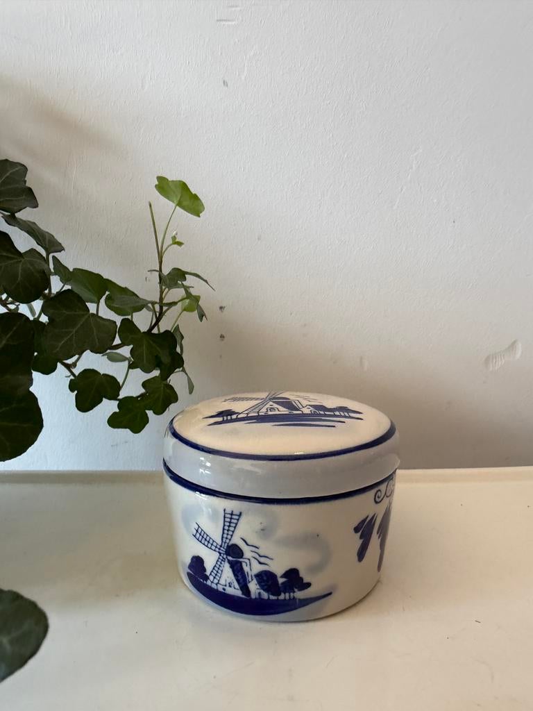Delftsblauw potje keramiek, Antiek en Kunst, Antiek | Keramiek en Aardewerk, Ophalen of Verzenden