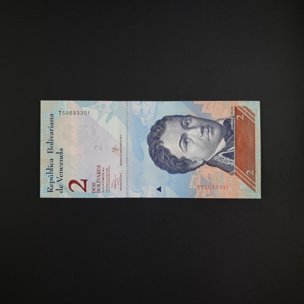 2 bolivar Venezuela #038, Verzenden, Zuid-Amerika, Los biljet